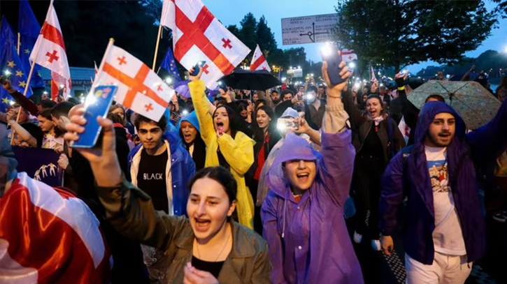 Georgian protesters prepare for new rally