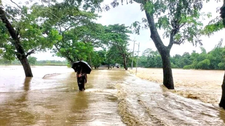 Rains inundate low-lying areas in Khagrachari