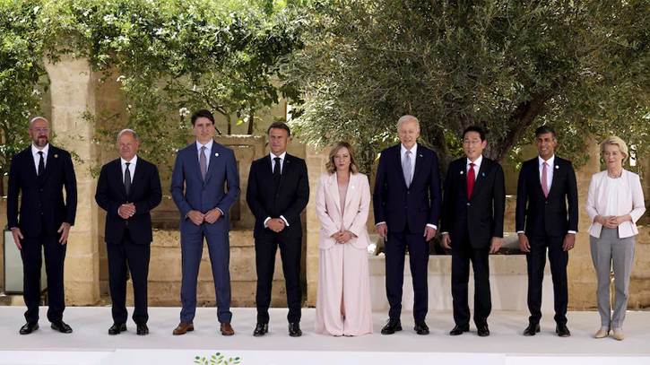 G7 leaders agree to $50bn loan for Ukraine at annual summit