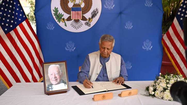 CA Dr Yunus pays tribute to late US President Jimmy Carter