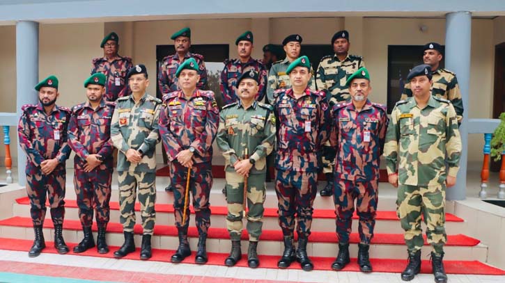 BGB-BSF sector commander-level meeting in C’nawabganj discusses key issues