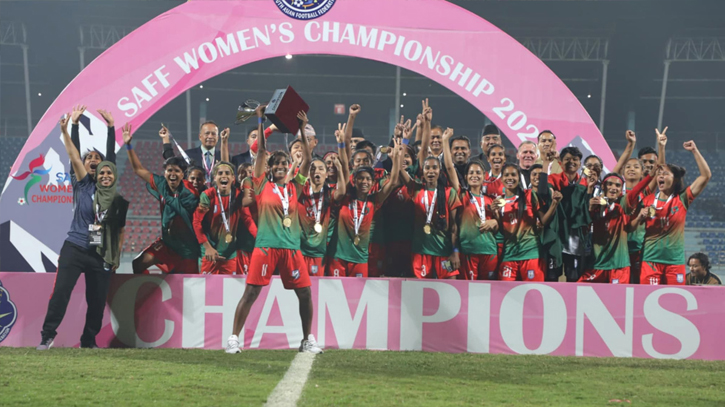 Saff-winning women’s team to get Tk1.5 crore reward from BFF