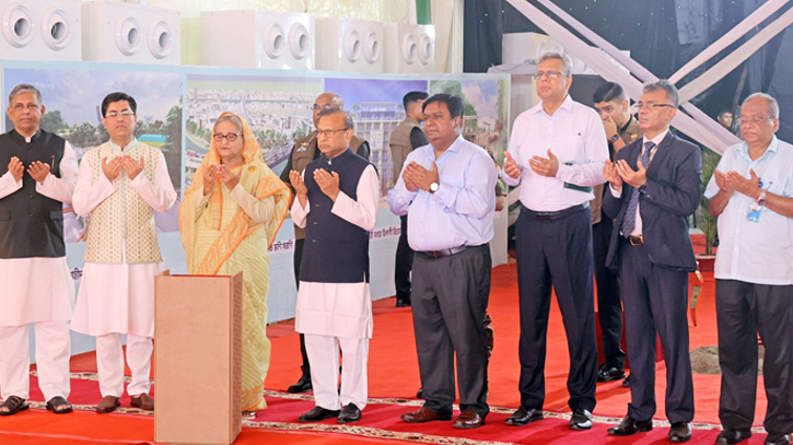 PM inaugurates construction of new Bangabazar Wholesale Market