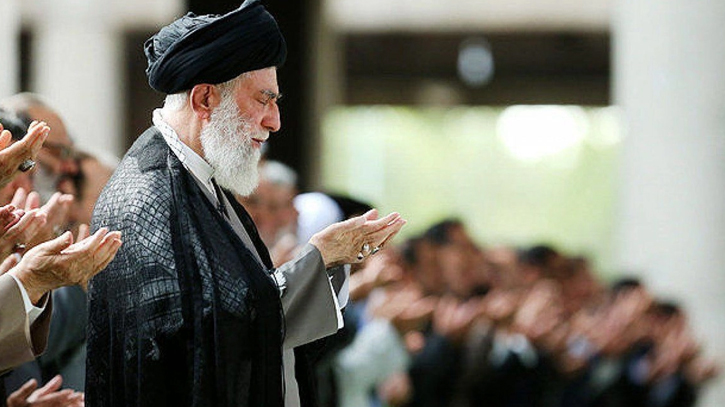 Iran’s supreme leader prays over the coffin of Hamas leader Haniyeh