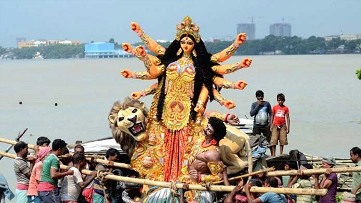 Durga Puja ends with immersion of idols