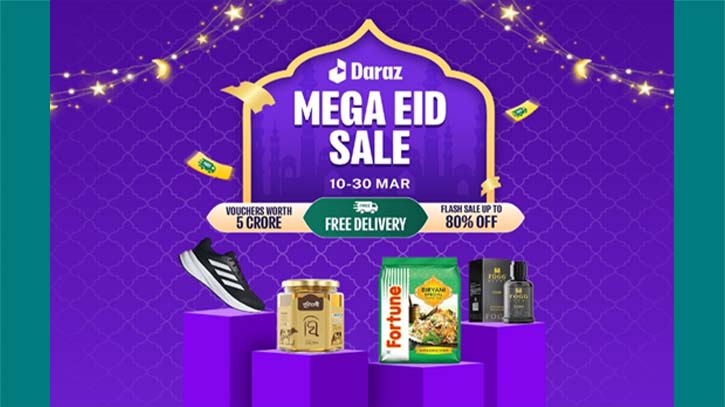 Daraz Mega Eid Sale brings up to 80% discounts, Flash Sales, and exclusive vouchers