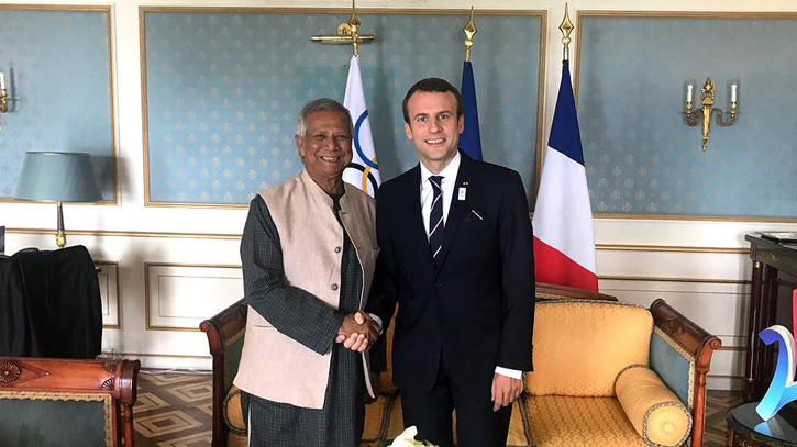 French President extends full support to Prof Yunus-led interim govt