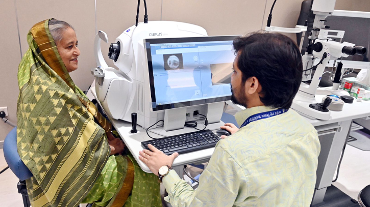 PM receives treatment at National Institute of Ophthalmology