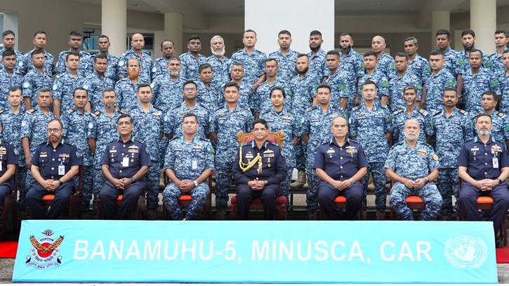 Air chief staff briefed to the BAF contingent members