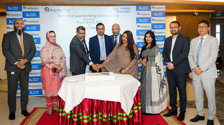 Inauguration of remittance service between Trust Bank and Express Money