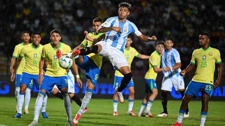 Argentina crush Brazil 6-0 in South American U-20 championship