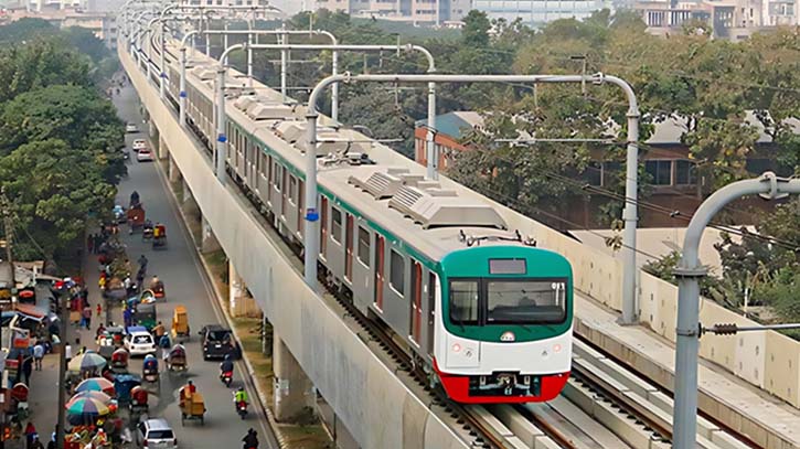 Metro rail services on Uttara-Motijheel route resume after around an hr