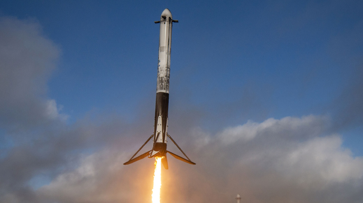 Falcon 9 Booster Launched from Florida to ISS