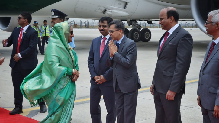 PM Hasina warmly received by India as first distinguished guest