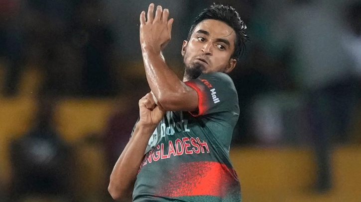 Bangladesh pacer Tanzim fined for on-field misconduct