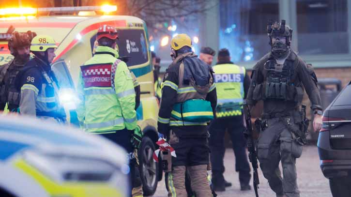 10 killed in shooting at adult education center in Sweden