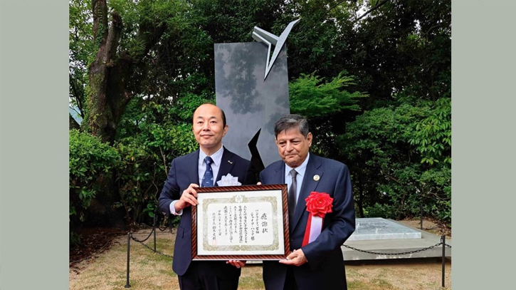 BD builds monument at Nagasaki Peace Park in Japan