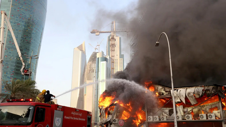 At least 35 people have died in a building fire in Kuwait