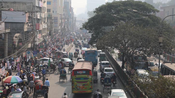 Dhaka’s air ‘unhealthy’ on Wednesday morning