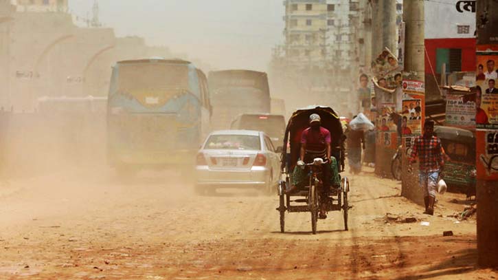 Dhaka’s air “unhealthy” this morning