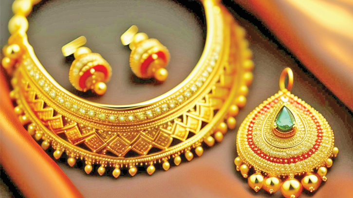 Gold prices up Tk 630 per bhori in a day