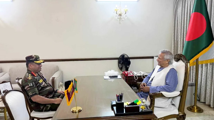 Army Chief calls on Chief Adviser Prof Yunus