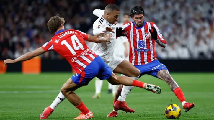 Mbappé and Álvarez score as Madrid derby ends in 1-1 draw