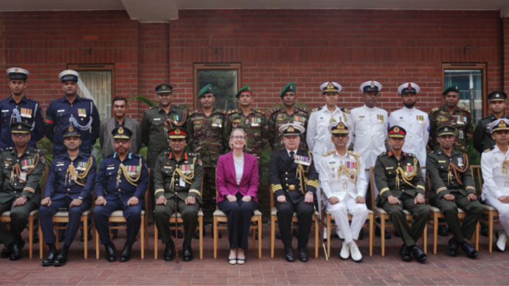 Bangladesh military members honoured for participation in royal coronation