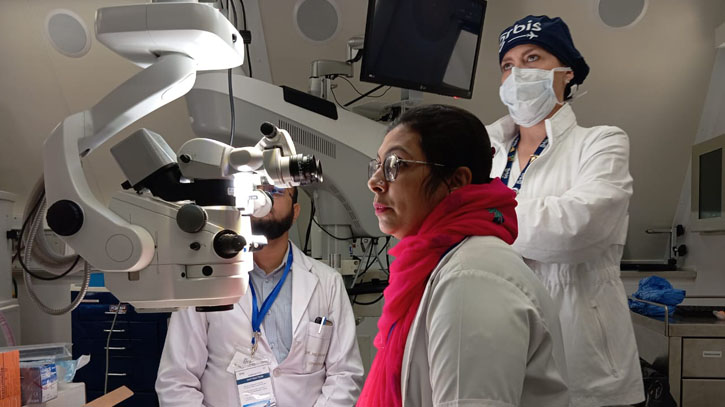 Trainees immerse in advanced training at Flying Eye Hospital