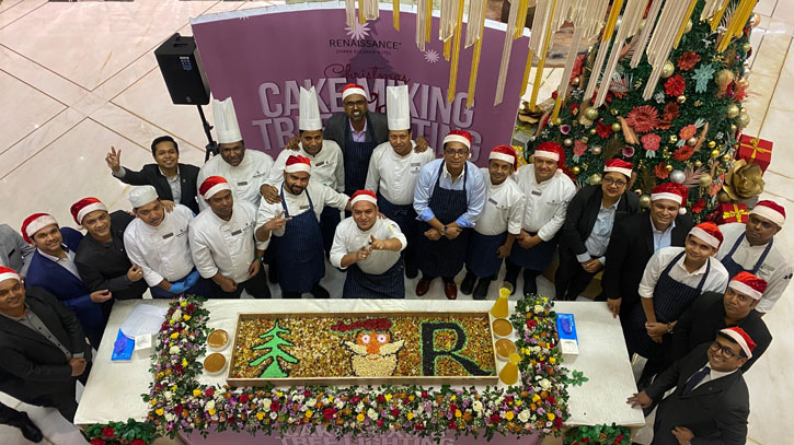 Renaissance Hotel hosted a vibrant Christmas Cake Mixing  and Tree Lighting Ceremony