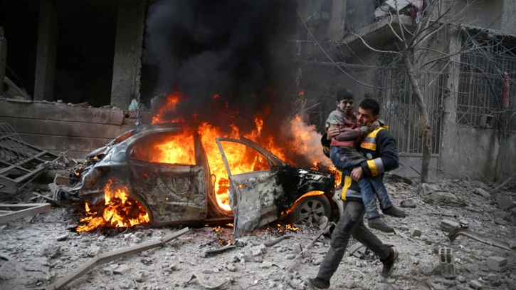 Three civilians killed in Israeli strikes on Damascus