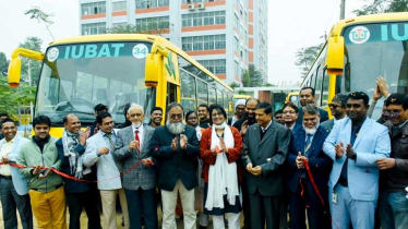 IUBAT launches seven new buses for students