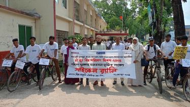 Cycle rally held in Satkhira calling for environmental protection