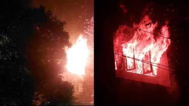 Sudha Sadan set on fire as protests erupt in Dhaka