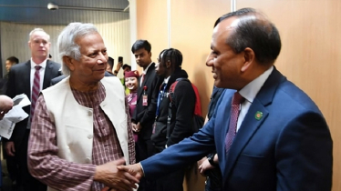 Prof Yunus joins welcome reception by UN chief