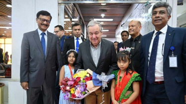 UN chief Antonio Guterres arrives in Dhaka