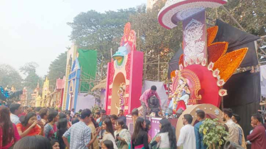 Saraswati Puja celebrated at Dhaka University