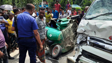 6 people died, Microbus-CNG collision in Sirajganj