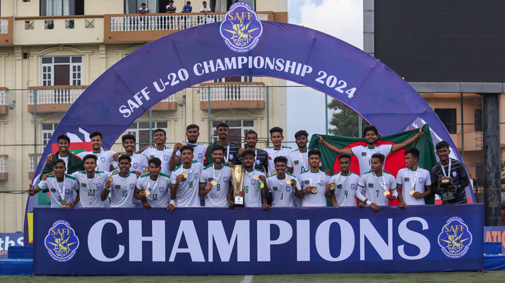 Bangladesh SAFF U-20 champions to receive reception from Interim Govt