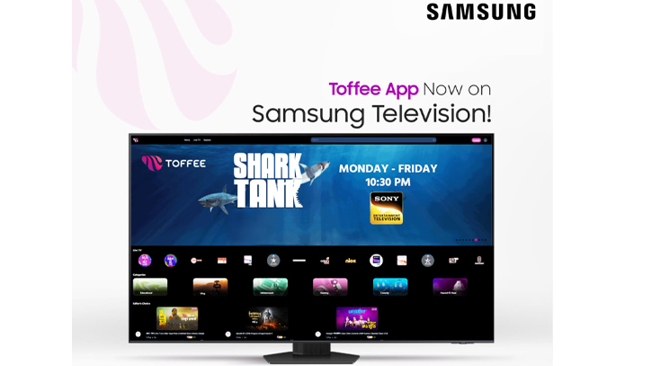 Toffee App now available on Samsung TV