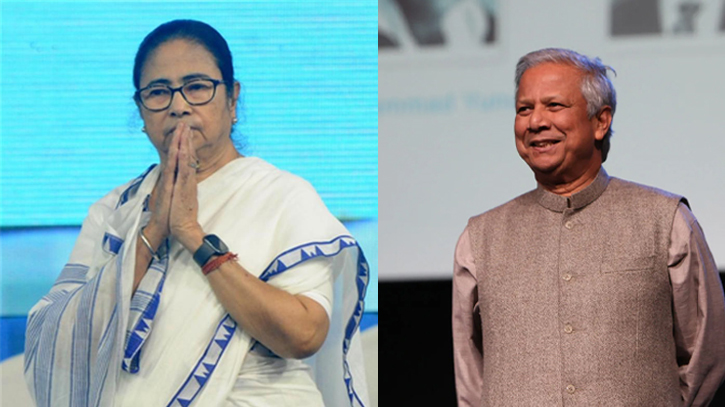 Mamata congratulates interim govt chief adviser Prof Yunus