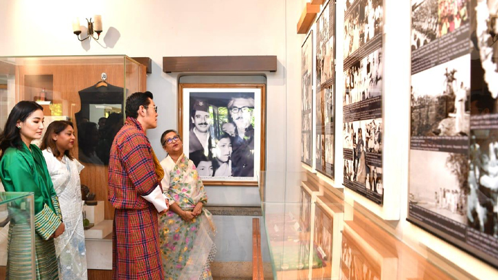 Bhutan’s royal couple pay tribute to Bangabandhu 