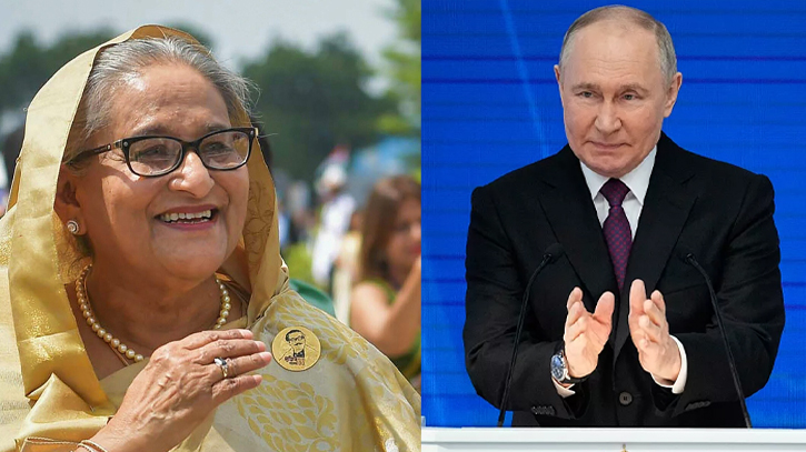 PM Sheikh Hasina congratulates Putin