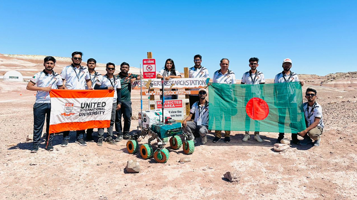 UIU Mars Rover won 1st place in Asia for the third time in a row at University Rover Challenge