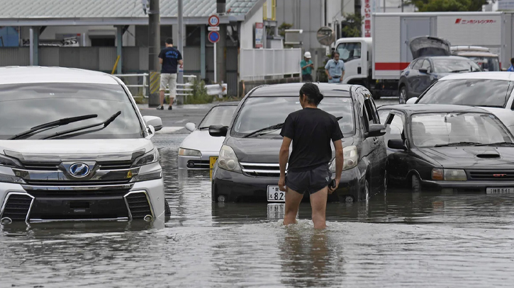 Four missing in landslide as typhoon rains lash Japan