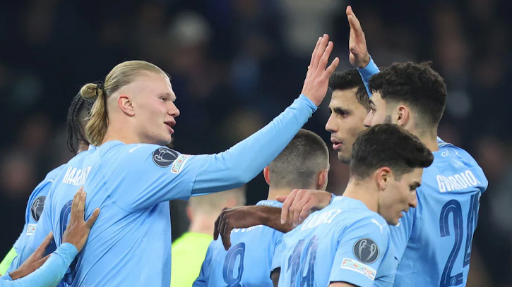 Haaland on target as Man City cruise into Champions League quarters