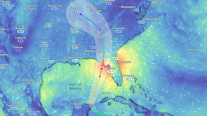 Storm Helene on track to hit Florida as major hurricane