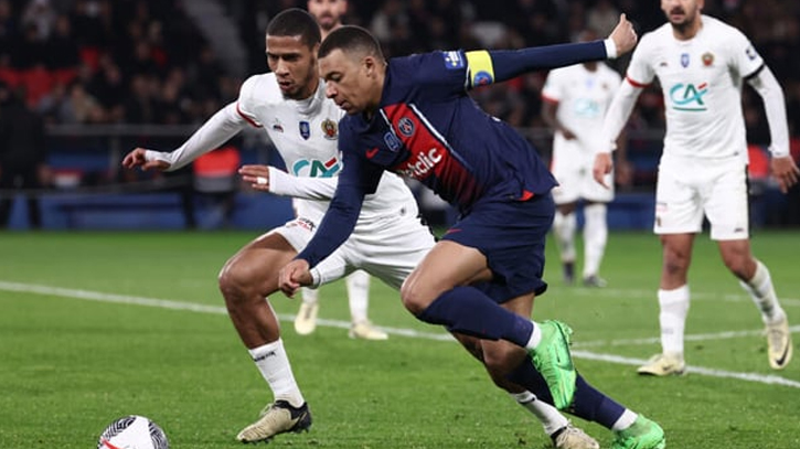 Mbappe on target as PSG beat Nice to reach French Cup semi-finals