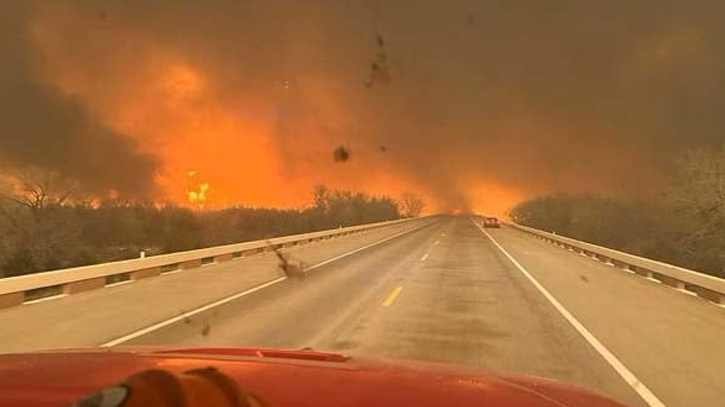 Texas towns evacuated as raging wildfires destroy homes