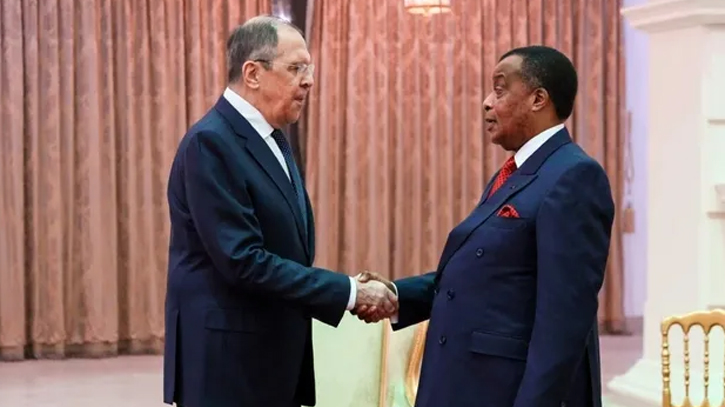 Lavrov arrives in the Republic of Congo